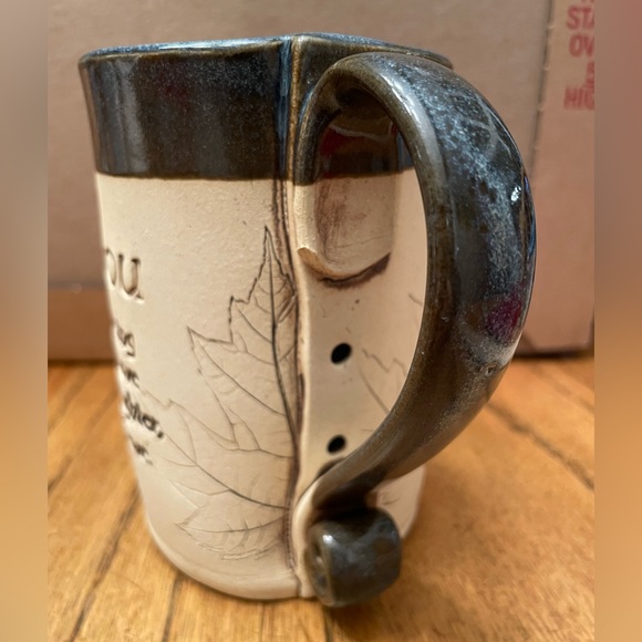 Mug - Hand made artisan piece of pottery - Papou is a blessing from above… - Picture 5 of 11
